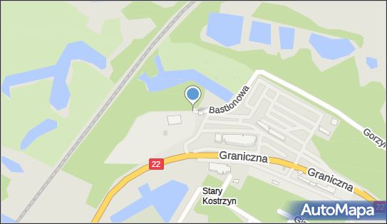Nadziemny, Graniczna22 3, Kostrzyn nad Odrą 66-470 - Hydrant
