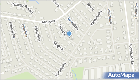 Podziemny, Sudecka 3, Szczecin 71-497 - Hydrant