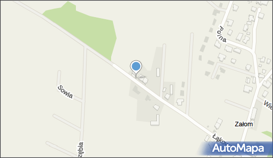 Podziemny, Łąkowa 14a, Załom 70-896 - Hydrant