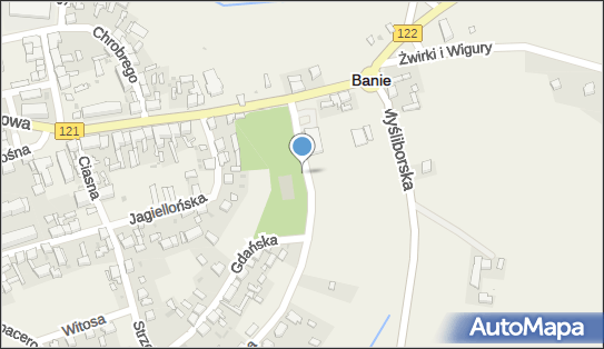 Podziemny, Polna, Banie 74-110 - Hydrant