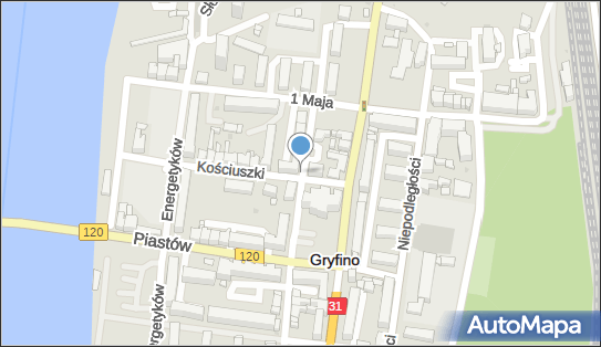 Podziemny, Kościelna 35, Gryfino 74-100 - Hydrant