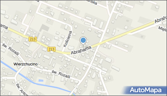 Podziemny, DW213, Antoniego Abrahama 12, Wierzchucino 84-113 - Hydrant
