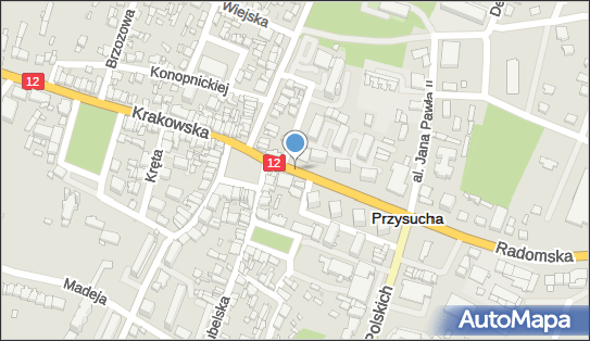 PaczkoPunkt InPost POP-PRH2, Radomska 4, Przysucha 26-400, godziny otwarcia