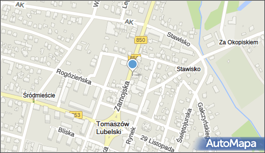 PaczkoPunkt InPost POP-TML3, Zamojska 10, Tomaszów Lubelski 22-600, godziny otwarcia