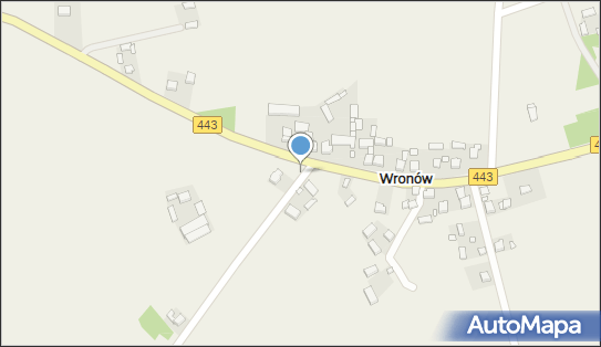 Betonowy krzyż, DW 443, Wronów - Kapliczka, Figura Świętych, Krzyż