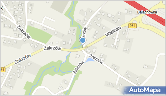 Drewniany krzyż, DW 964, Wielicka, Zakrzów / Podłęże - Kapliczka, Figura Świętych, Krzyż