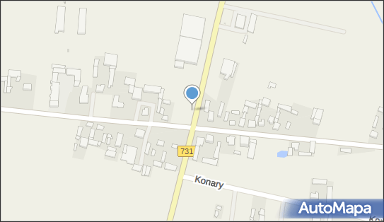 Drewniany krzyż, DW 731, Konary - Kapliczka, Figura Świętych, Krzyż