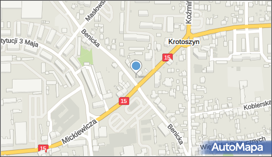 Drewniany krzyż, Mickiewicza Adama1536 37, Krotoszyn 63-700 - Kapliczka, Figura Świętych, Krzyż