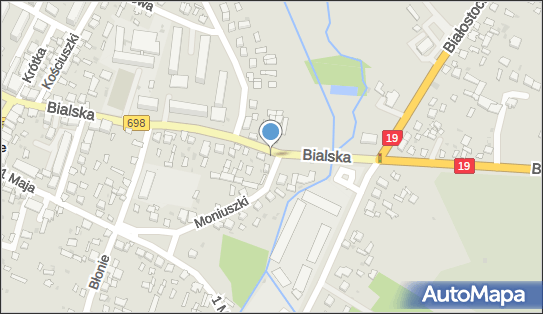 Drewniany krzyż, DW 698, Bialska, Łosice - Kapliczka, Figura Świętych, Krzyż