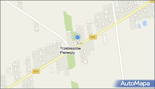 Kamienny krzyż, DW 806, Trzebieszów Pierwszy - Kapliczka, Figura Świętych, Krzyż