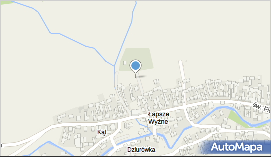 kaplica cmentarna św. Antoniego, św. Floriana 57, Łapsze Wyżne 34-442 - Kapliczka, Figura Świętych, Krzyż