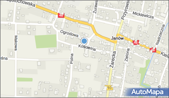 Kaplica z kamienia z figurką N.M.P., Ogrodowa 1, Janów 42-253 - Kapliczka, Figura Świętych, Krzyż