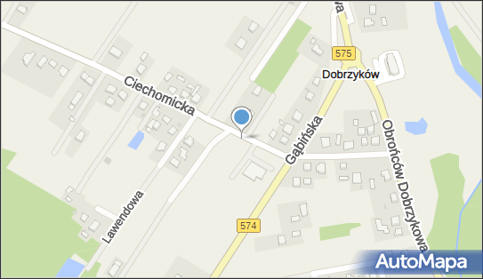 Kapliczka, Figura Świętych, Krzyż, DW 574, Dobrzyków - Kapliczka, Figura Świętych, Krzyż