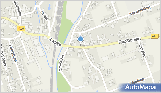 Kapliczka, Figura Świętych, Krzyż, DW 416, Raciborska - Kapliczka, Figura Świętych, Krzyż