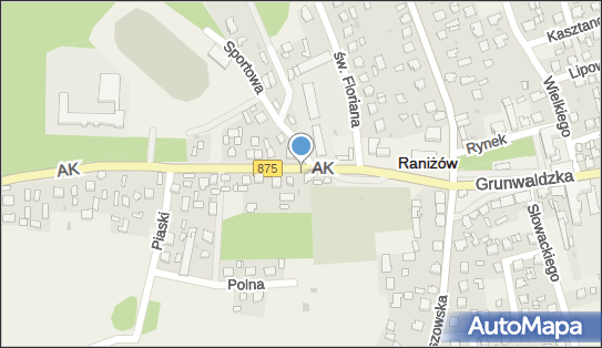 Kapliczka, Figura Świętych, Krzyż, Armii Krajowej 5/7, Raniżów - Kapliczka, Figura Świętych, Krzyż