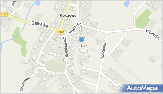 Kapliczka, Figura Świętych, Krzyż, Zwycięstwa 22a, Kołczewo 72-514 - Kapliczka, Figura Świętych, Krzyż