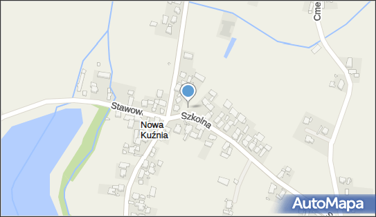 Kapliczka, Figura Świętych, Krzyż, Szkolna 4, Nowa Kuźnia 46-060 - Kapliczka, Figura Świętych, Krzyż