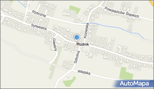 Kapliczka, Figura Świętych, Krzyż, Sylwestra 1, Rudnik 47-411 - Kapliczka, Figura Świętych, Krzyż