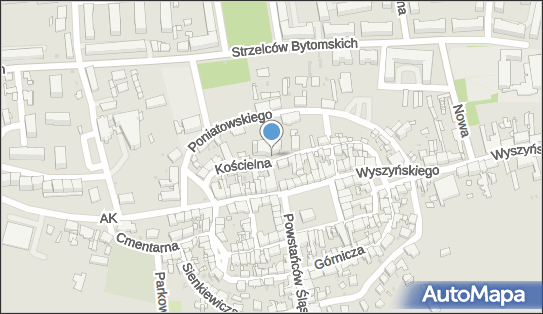 Kapliczka, Figura Świętych, Krzyż, Kościelna 2a, Pyskowice 44-120 - Kapliczka, Figura Świętych, Krzyż