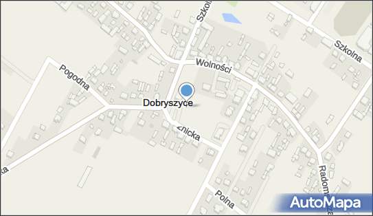 Kapliczka, Figura Świętych, Krzyż, Wolności 1, Dobryszyce 97-505 - Kapliczka, Figura Świętych, Krzyż