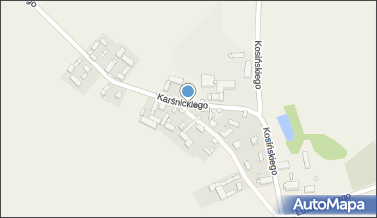Kapliczka, Figura Świętych, Krzyż, Karśnickiego Karola 4 62-308 - Kapliczka, Figura Świętych, Krzyż
