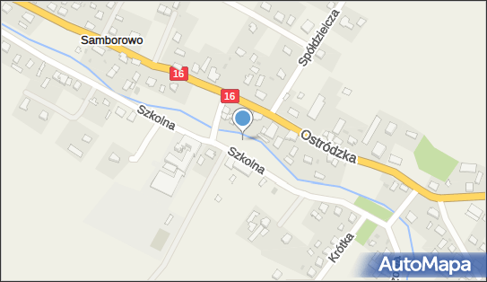 Kapliczka, Figura Świętych, Krzyż, Szkolna 6, Samborowo 14-100 - Kapliczka, Figura Świętych, Krzyż