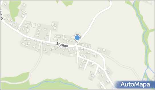 Kapliczka, Figura Świętych, Krzyż, Myślec 3, Myślec 33-340 - Kapliczka, Figura Świętych, Krzyż