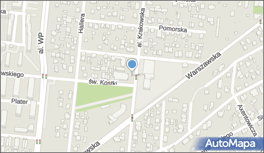 Kapliczka, Figura Świętych, Krzyż, Aleja Krakowska 18/20 05-820 - Kapliczka, Figura Świętych, Krzyż