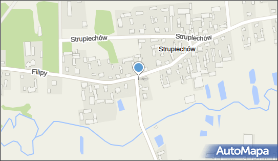 Kapliczka, Figura Świętych, Krzyż, Strupiechów 29, Strupiechów 07-111 - Kapliczka, Figura Świętych, Krzyż