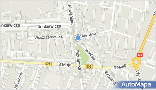 Kapliczka, Figura Świętych, Krzyż, Floriańska 22, Siedlce 08-110 - Kapliczka, Figura Świętych, Krzyż