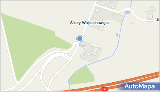 Kapliczka, Figura Świętych, Krzyż, Sikory-Wojciechowięta 1 18-204 - Kapliczka, Figura Świętych, Krzyż