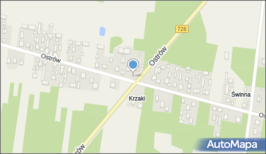 Kapliczka, Figura Świętych, Krzyż, DW 726, Antoniówka - Kapliczka, Figura Świętych, Krzyż