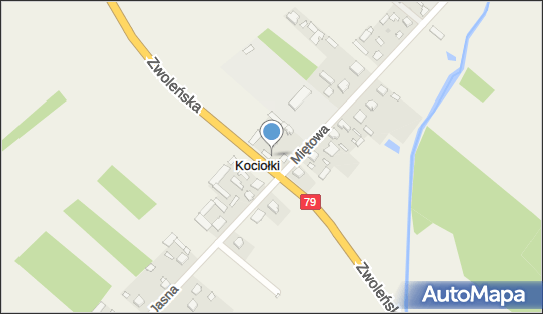 Kapliczka, Figura Świętych, Krzyż, DK 79, Kociołki - Kapliczka, Figura Świętych, Krzyż