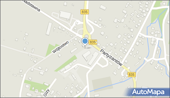 Kapliczka, Figura Świętych, Krzyż, Partyzantów835 47 23-420 - Kapliczka, Figura Świętych, Krzyż