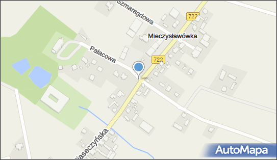 Kapliczka, Figura Świętych, Krzyż, DW 722, Mieczysławówka - Kapliczka, Figura Świętych, Krzyż