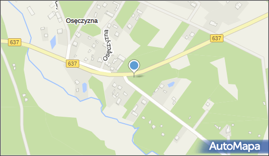 Kapliczka, Figura Świętych, Krzyż, DW 637, Osęczyzna - Kapliczka, Figura Świętych, Krzyż