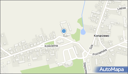 Kapliczka, Figura Świętych, Krzyż, Kościelna 4, Konarzewo 62-070 - Kapliczka, Figura Świętych, Krzyż