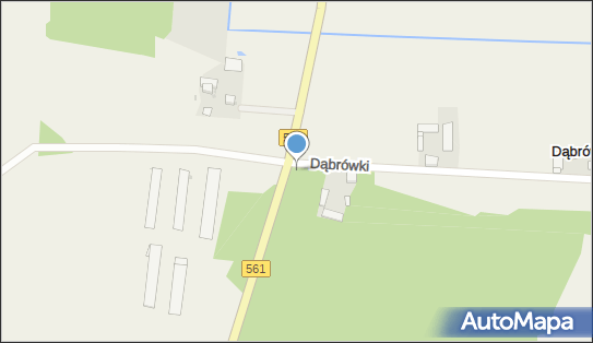Kapliczka, Figura Świętych, Krzyż, DW 561, Dąbrówki - Kapliczka, Figura Świętych, Krzyż