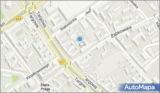 Kapliczka, Figura Świętych, Krzyż, Ząbkowska 3, Warszawa - Kapliczka, Figura Świętych, Krzyż