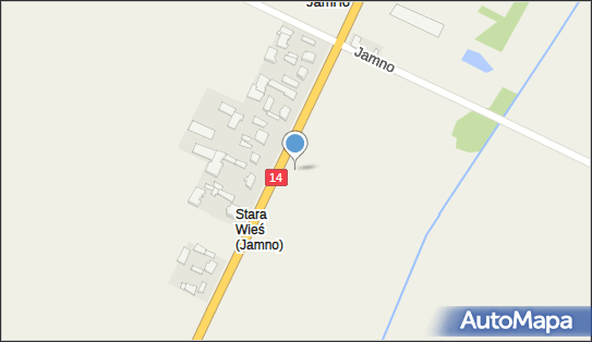 Kapliczka, Figura Świętych, Krzyż, DK 14, Jamno - Kapliczka, Figura Świętych, Krzyż