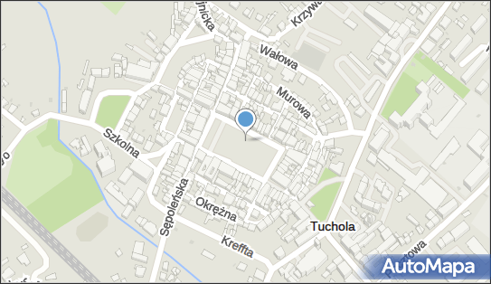 Kapliczka, Figura Świętych, Krzyż, Plac Wolności, Tuchola - Kapliczka, Figura Świętych, Krzyż