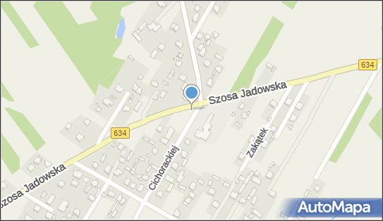 Kapliczka, Figura Świętych, Krzyż, DW 634, Szosa Jadowska - Kapliczka, Figura Świętych, Krzyż