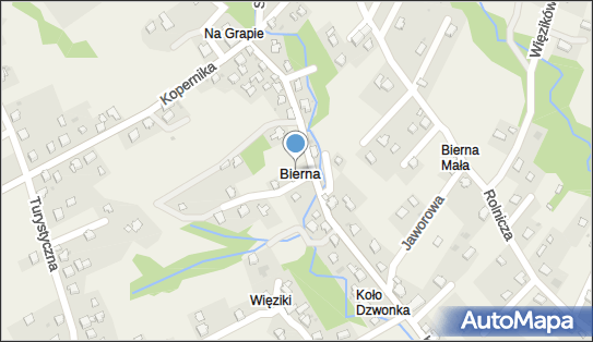 Kapliczka, Figura Świętych, Krzyż, Bierna - Kapliczka, Figura Świętych, Krzyż
