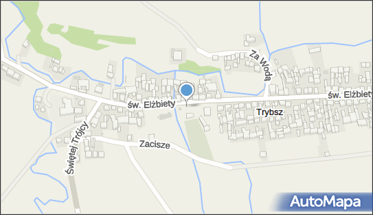 Kapliczka, Figura Świętych, Krzyż, św. Elżbiety, Trybsz 34-442 - Kapliczka, Figura Świętych, Krzyż