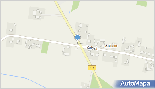 Kapliczka, Figura Świętych, Krzyż, DW715, Zalesie 95-060 - Kapliczka, Figura Świętych, Krzyż