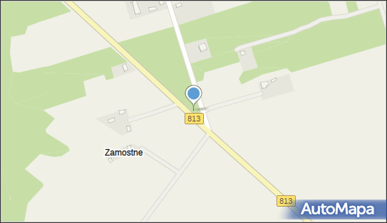 Krzyż, DW 813, Zamostne - Kapliczka, Figura Świętych, Krzyż
