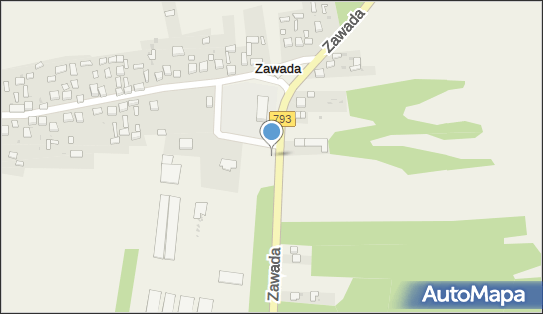 Krzyż, Zawada, Zawada 42-310 - Kapliczka, Figura Świętych, Krzyż