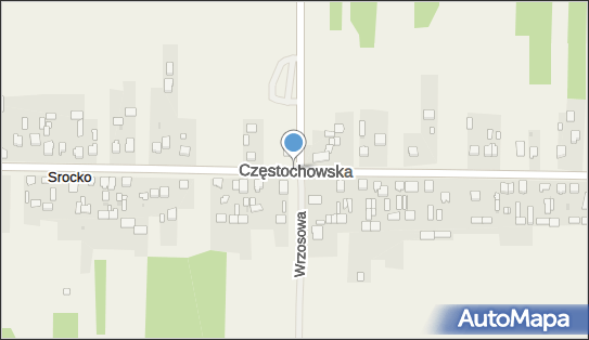 Krzyż, Częstochowska, Srocko 42-244 - Kapliczka, Figura Świętych, Krzyż