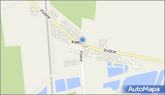 Krzyż, DW 448, Police - Kapliczka, Figura Świętych, Krzyż