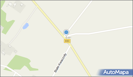 Metalowy krzyż, DW 690, Białe-Kwaczoły - Kapliczka, Figura Świętych, Krzyż